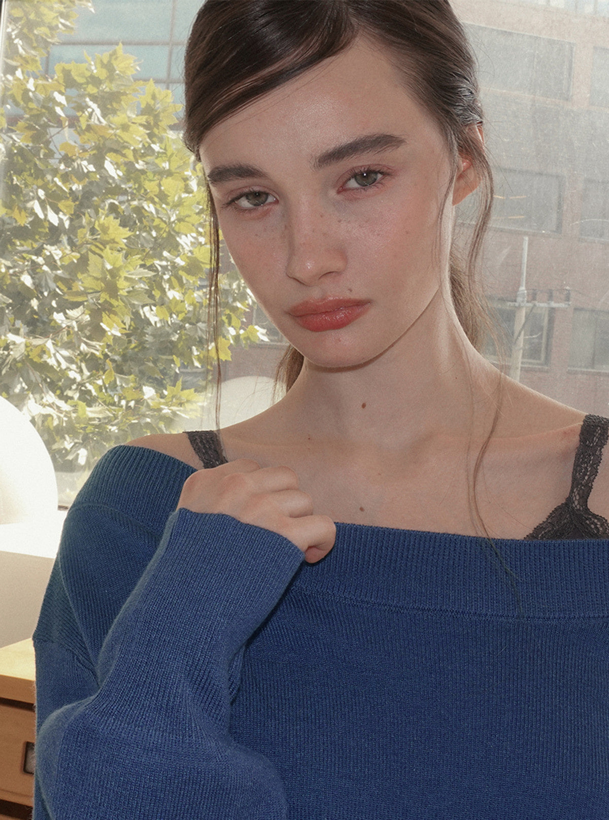 Noad off-shoulder long sleeve knit | View 4