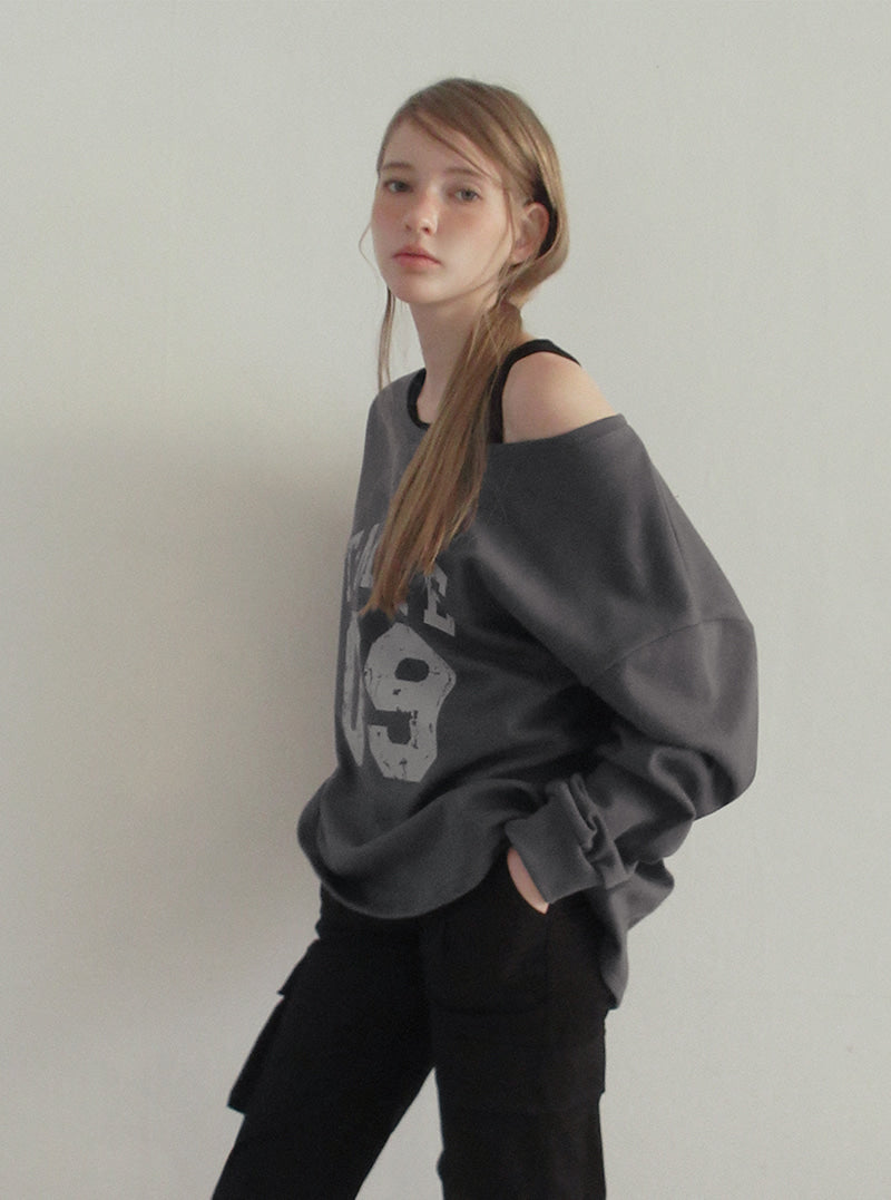 TWEE Bena vintage printing sleeveless T-shirt set | Product styling view 6