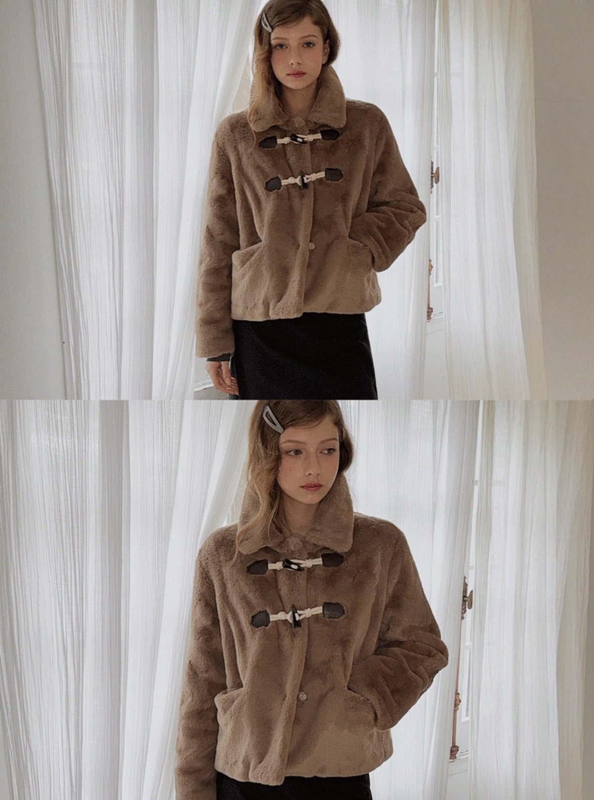 Linton Toggle Fur Jacket