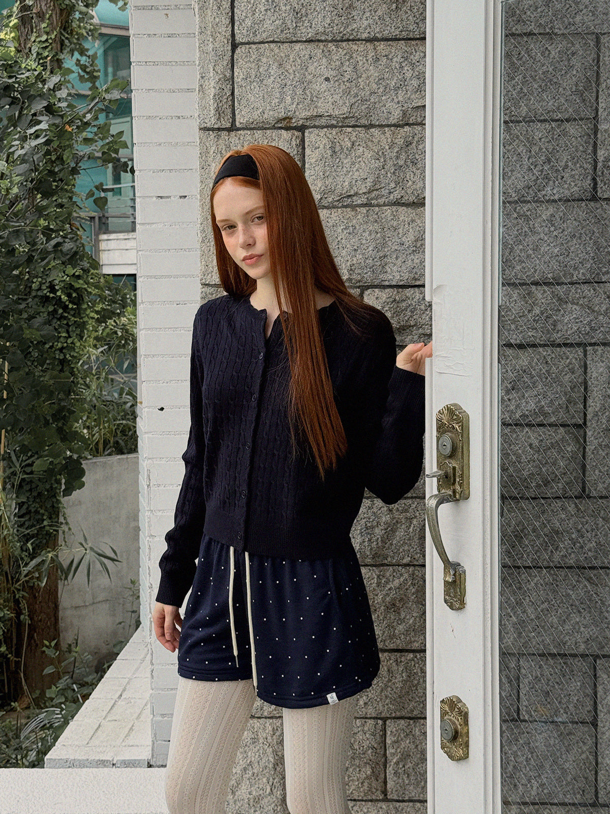 Ritti Cable Round Neck Long Sleeve Cardigan