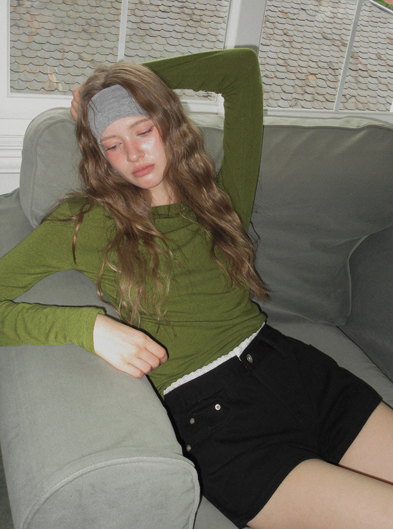 Newon lace cotton shorts