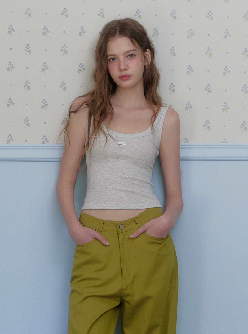 Mevil basic color sleeveless