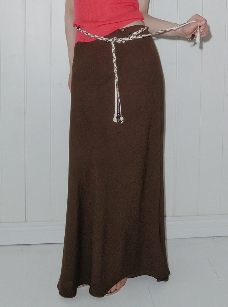 Kato banding maxi long skirt