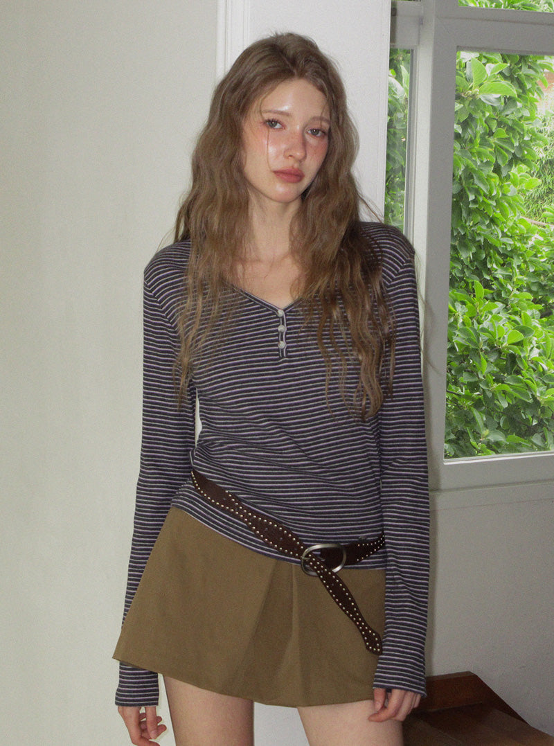 Valon slit mini skirt