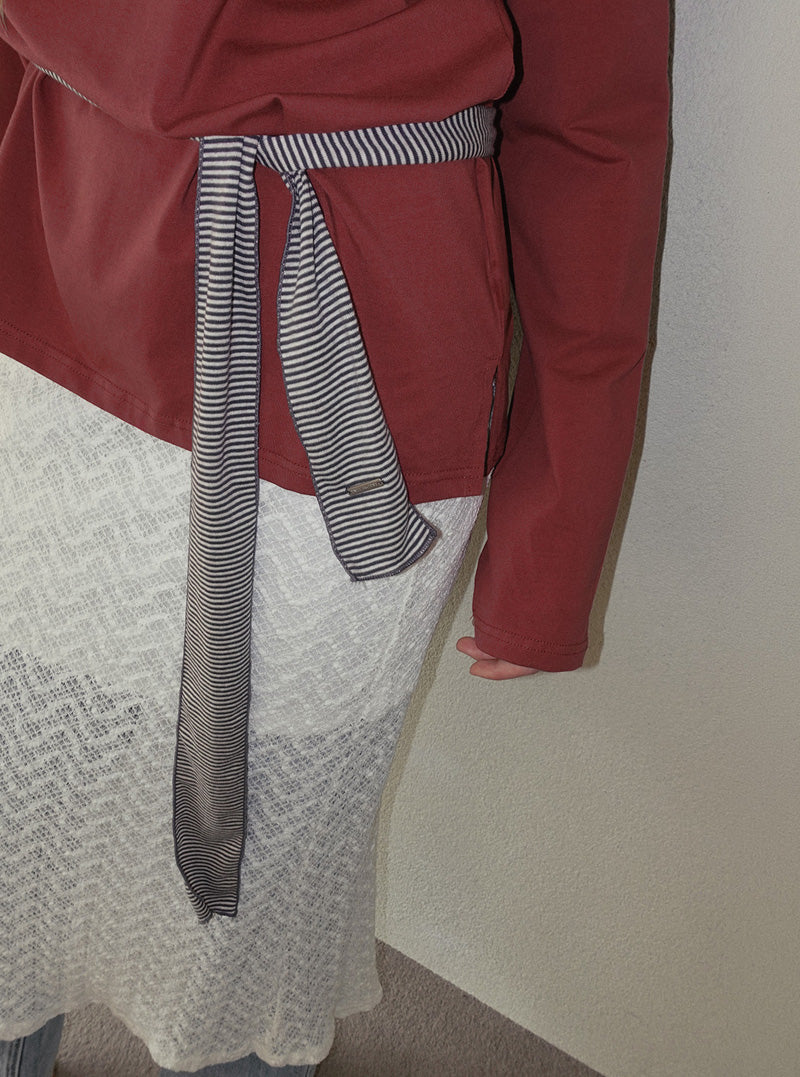 Belli stripe long muffler