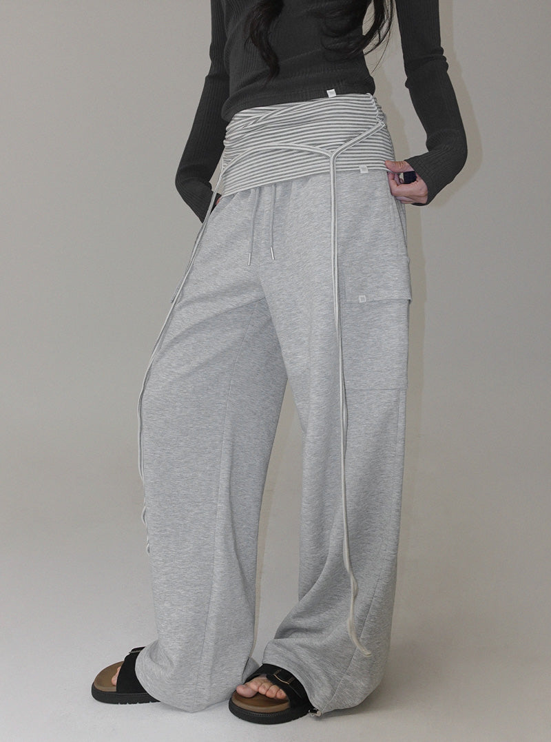 [TWEE:B] Rohin two-way cargo banding long pants