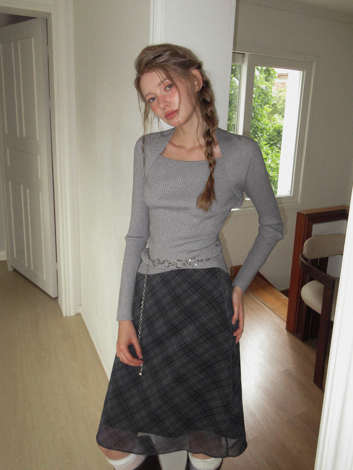 [TWEE]Inlet Bolero in maglia a maniche lunghe