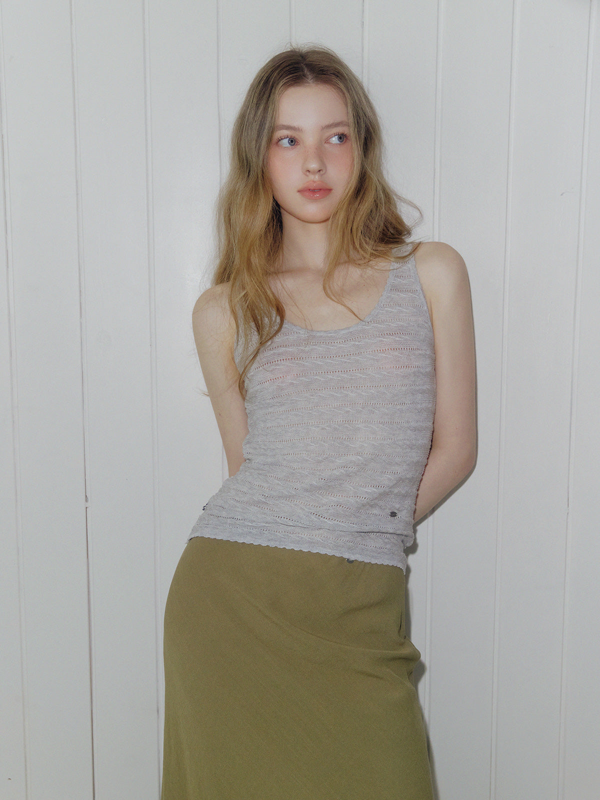 Cor pattern knit sleeveless