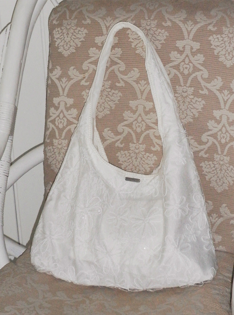 Koto beads flower shoulder bag