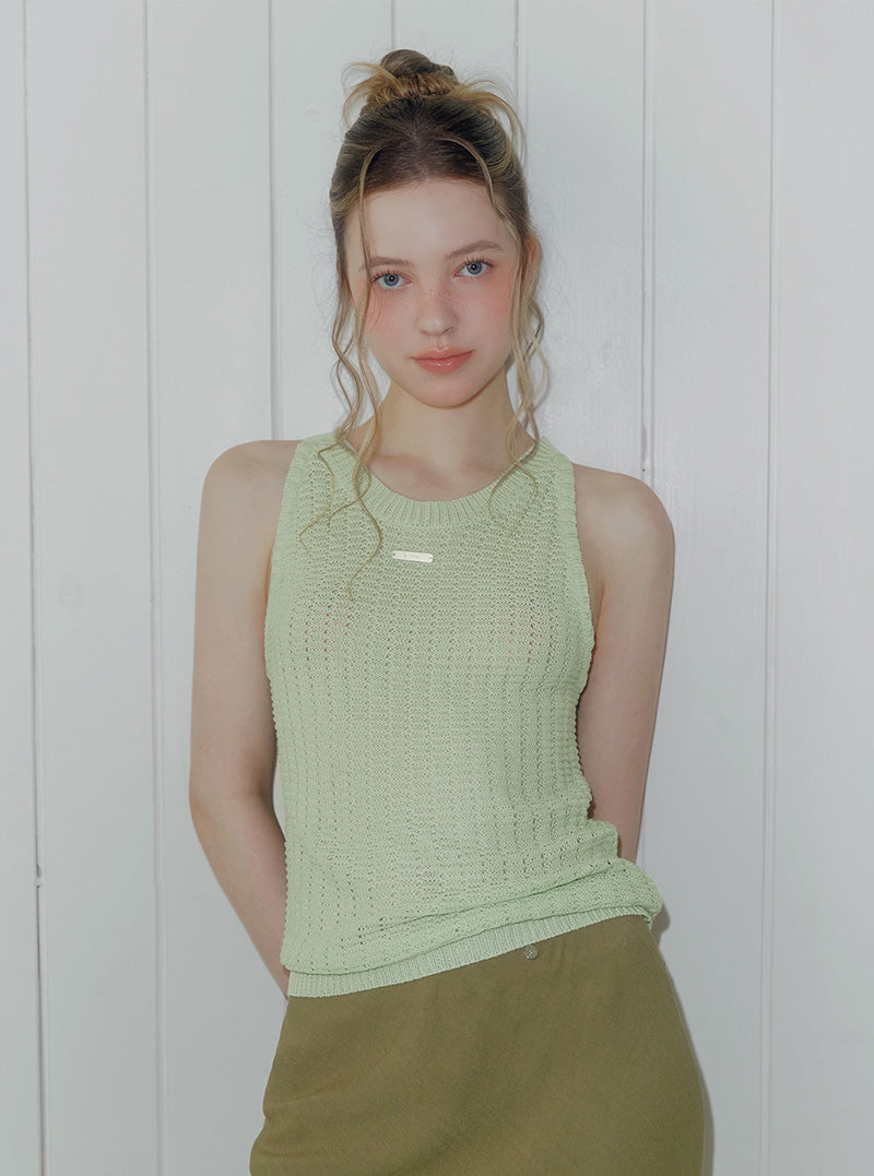 Uff halter neck knit sleeveless