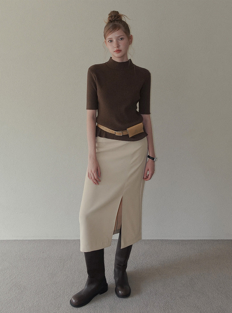 Sea slit long skirt