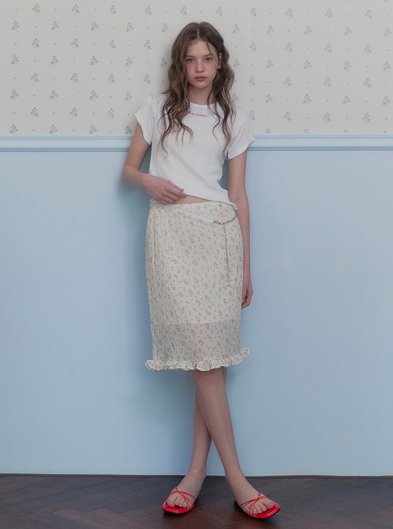 Tiel lace chain belt
