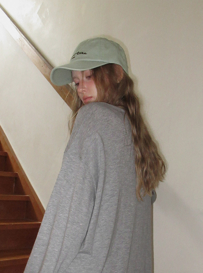 Hepin pigment lettering ball cap