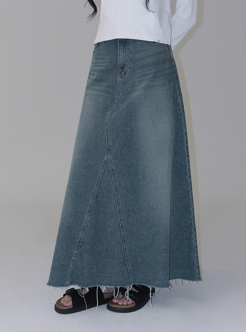 [TWEE:B] Kinto maxi denim long skirt