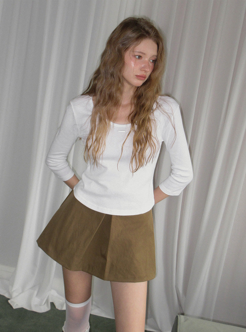 Valon slit mini skirt