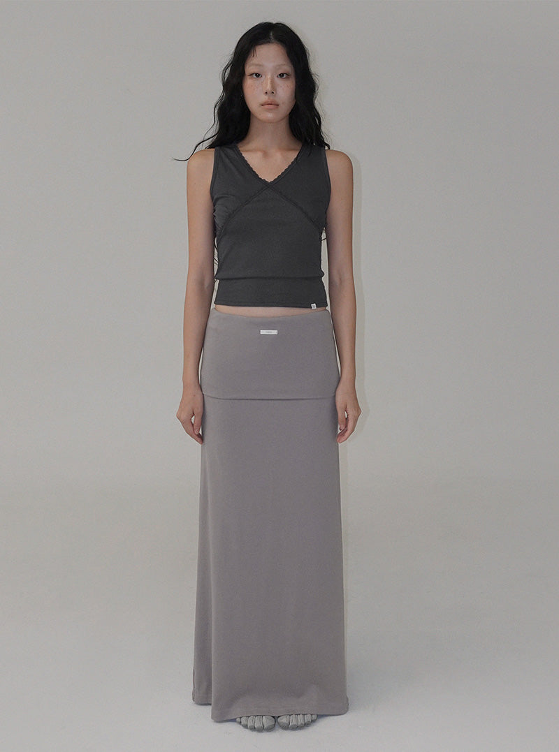 [TWEE:B] Dirun lace V-neck sleeveless top