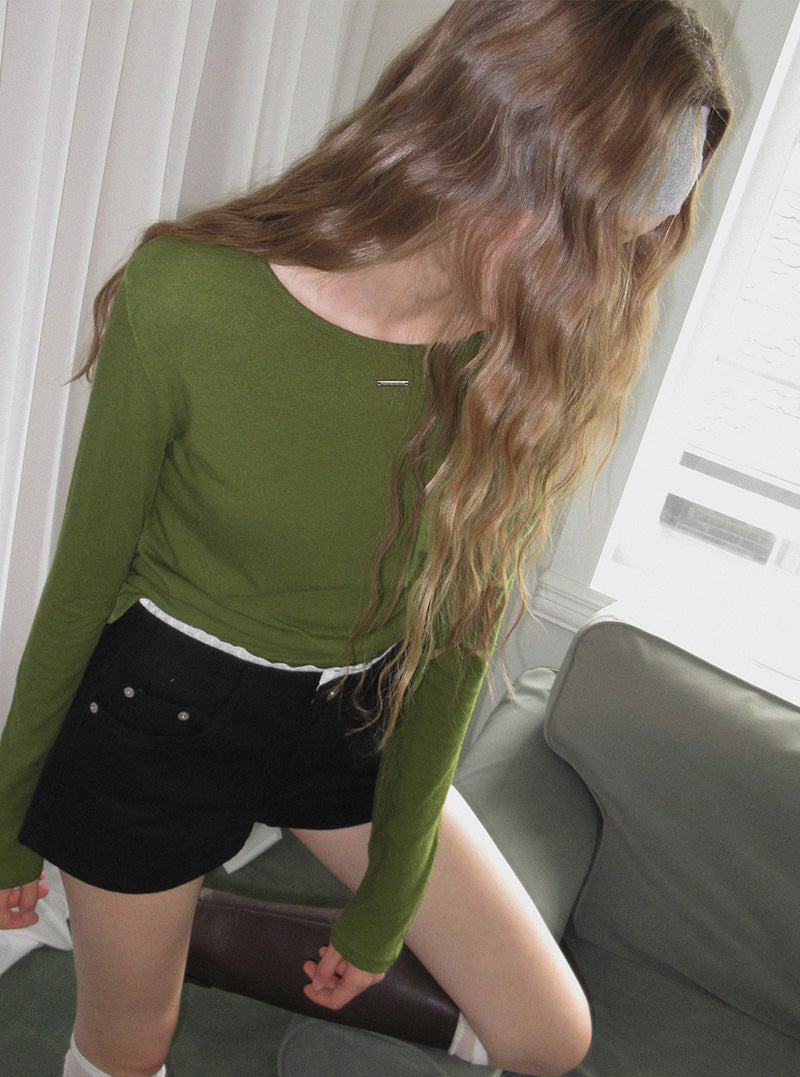Purve round neck long sleeve T-shirt