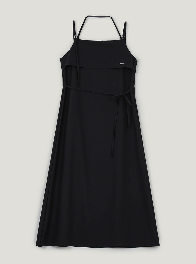 Joen halter strap double long dress