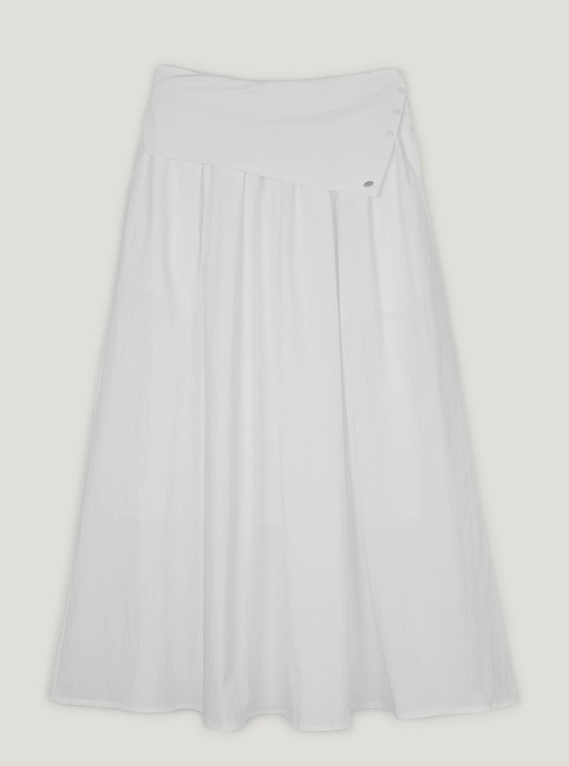 Bemoon wrap layered long skirt