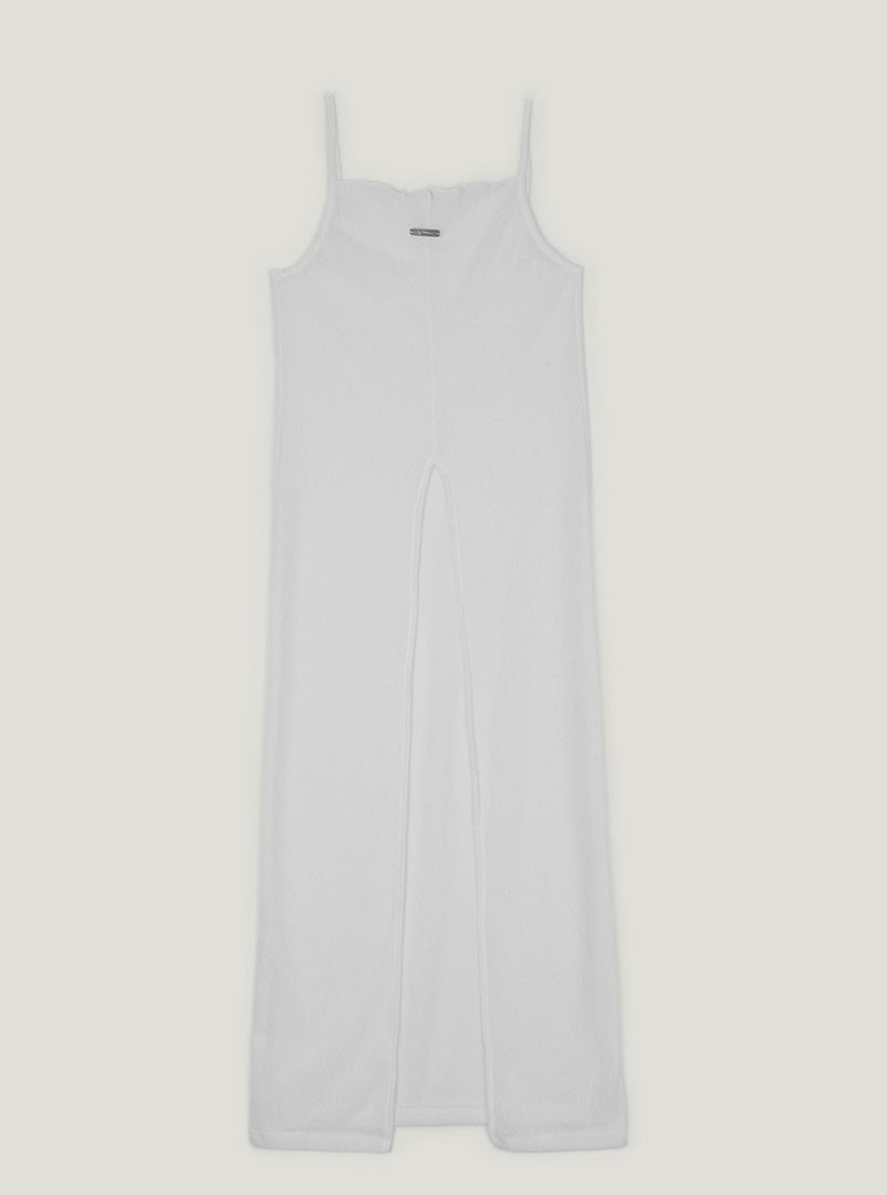Hooz deep slit sleeveless long dress