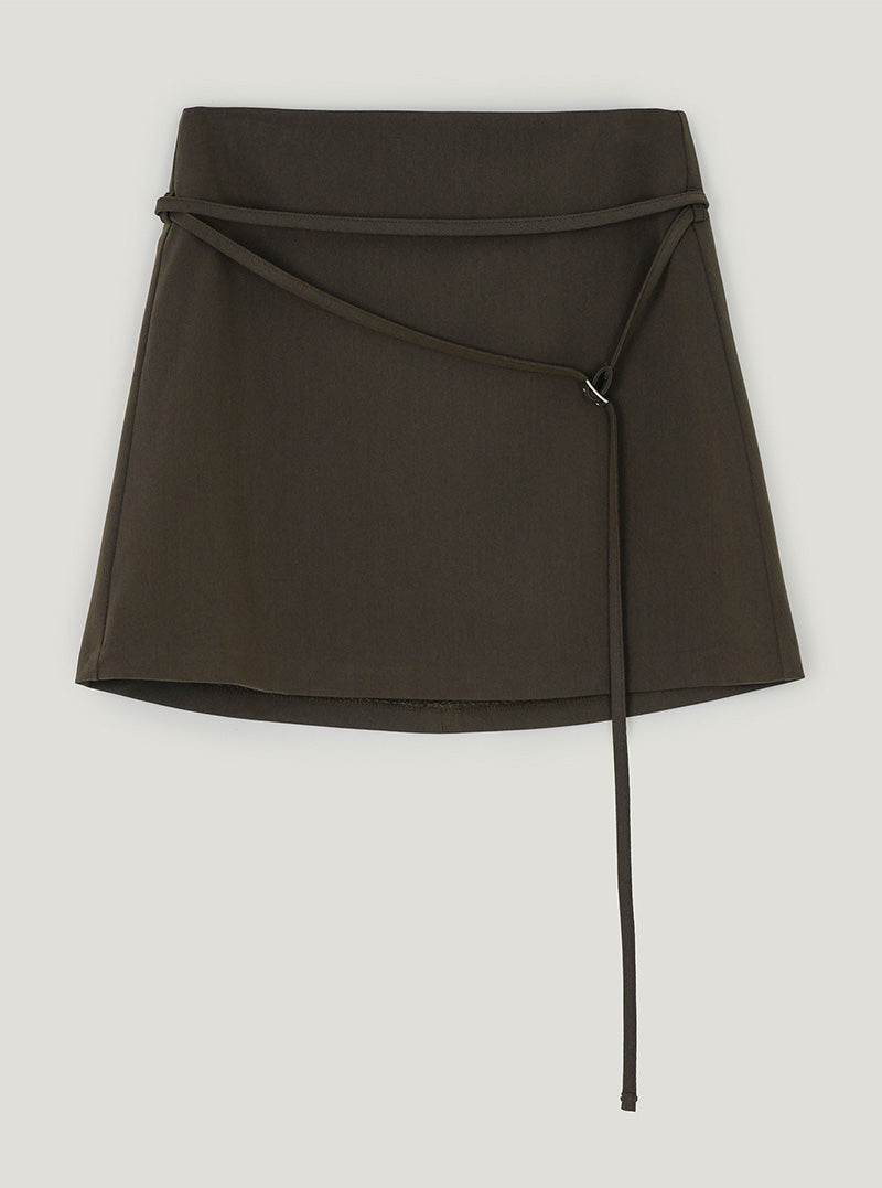 Elt basic belt mini skirt