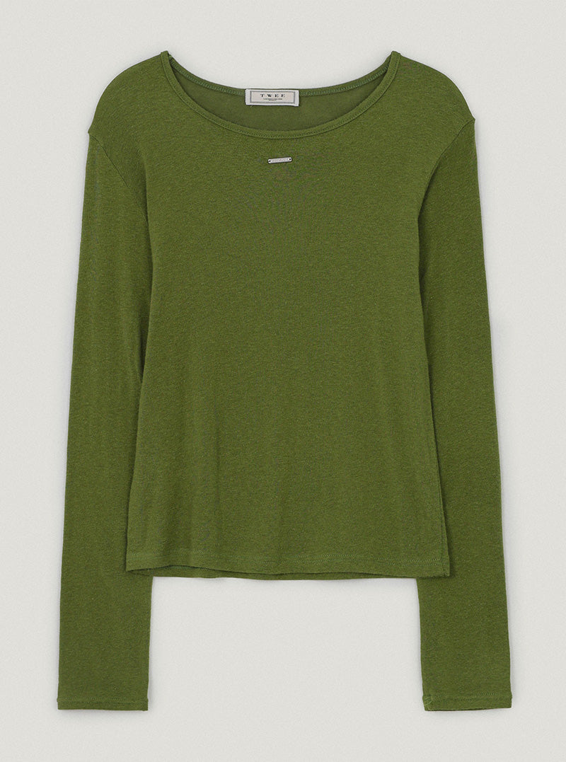 Purve round neck long sleeve T-shirt