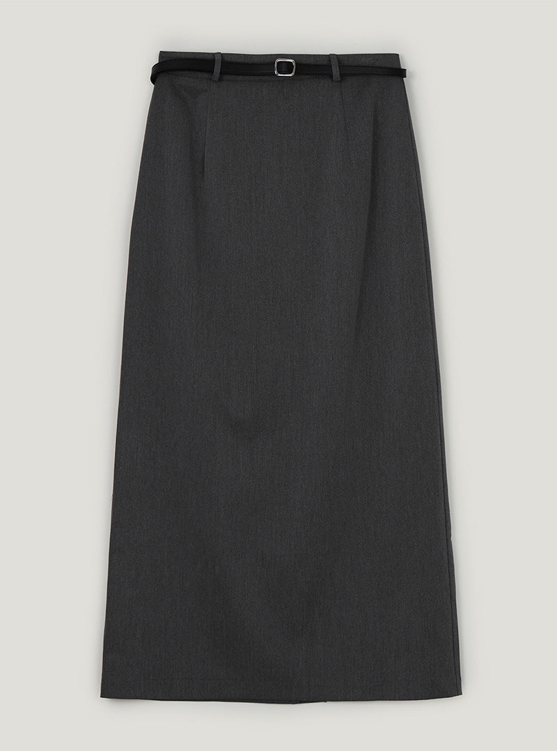 Eltin basic long skirt (belt set)