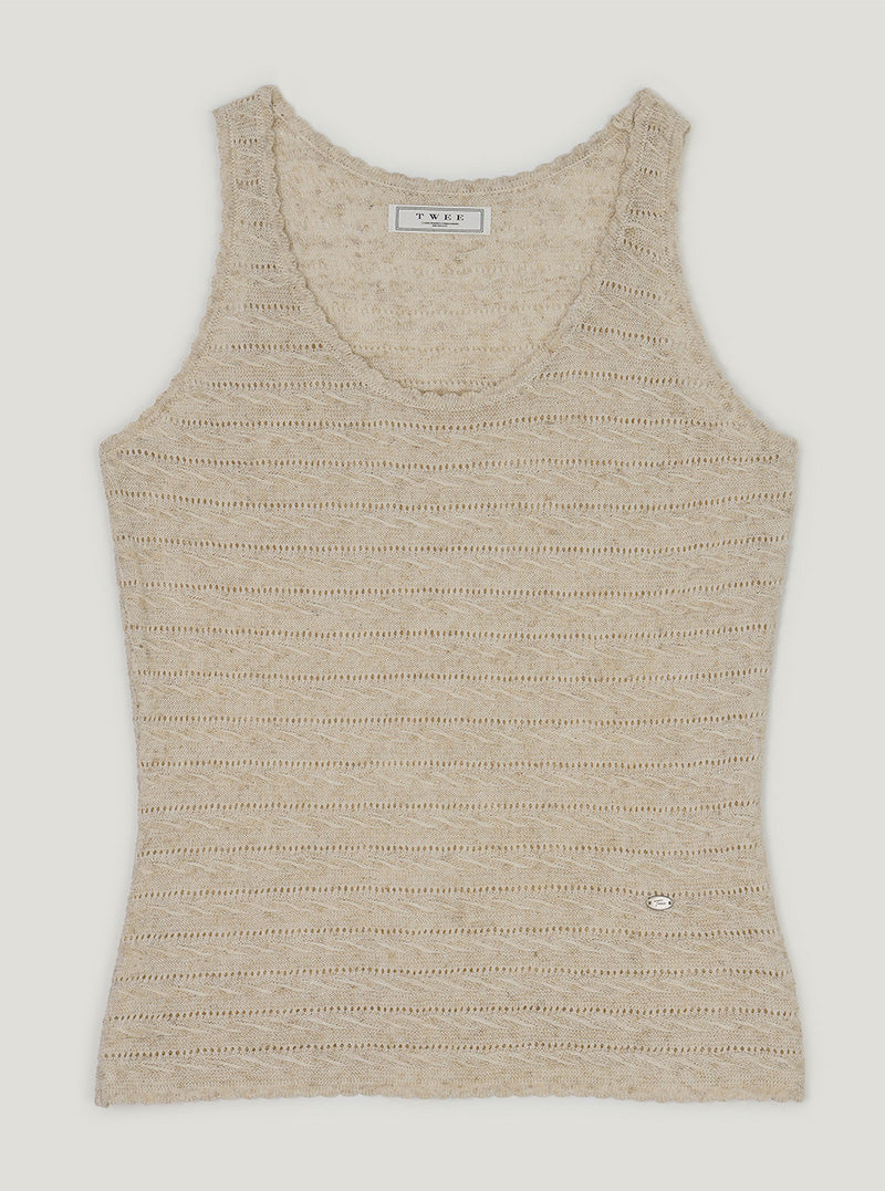 Cor pattern knit sleeveless