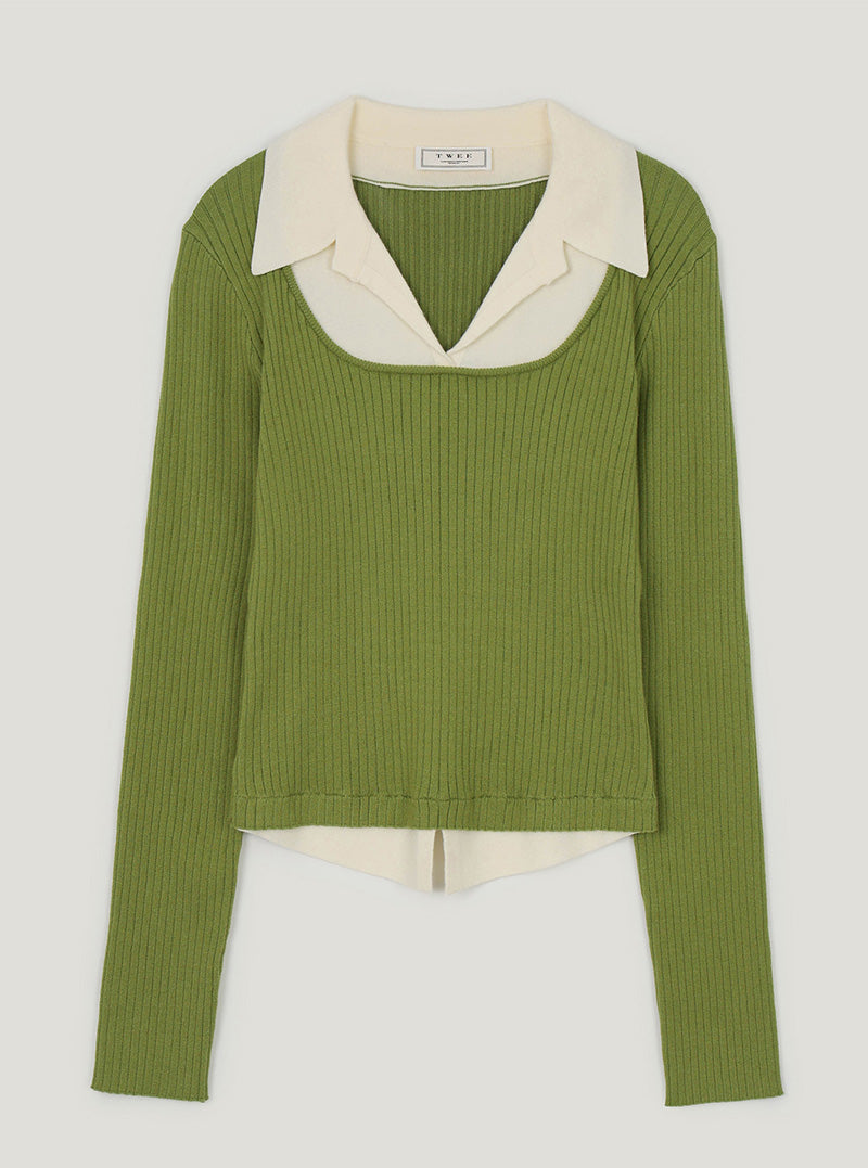 Bellut two-tone layered knit