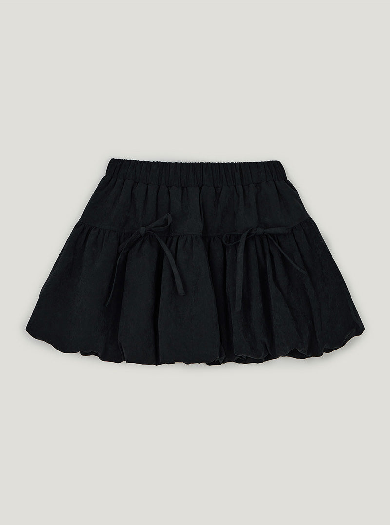 Kindil suede strap tiered mini skirt