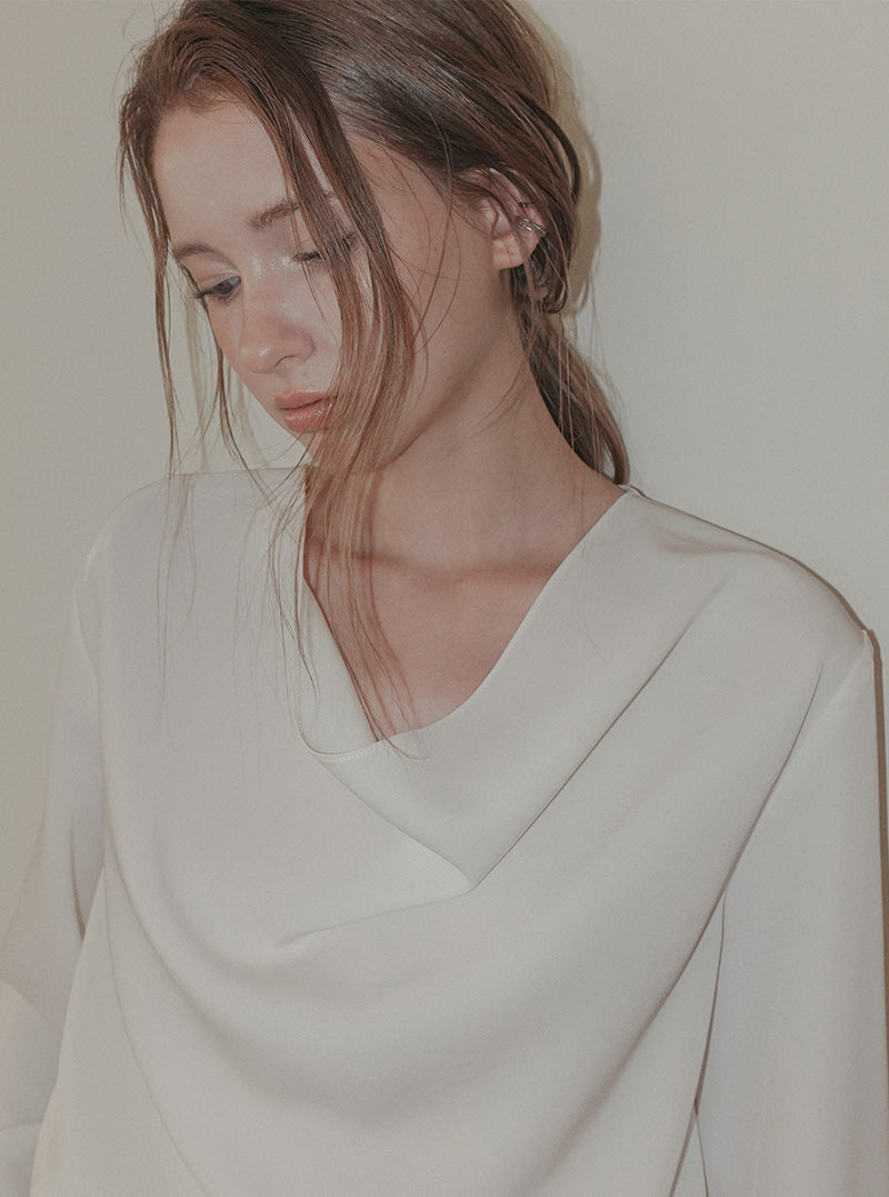 Spen turtleneck long sleeve blouse (strap set)