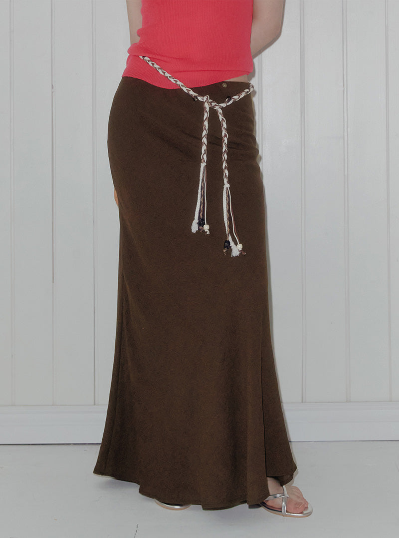 Kato banding maxi long skirt