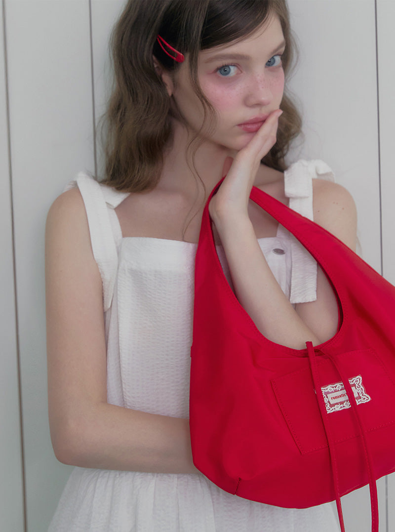 Eron pocket nylon shoulder bag