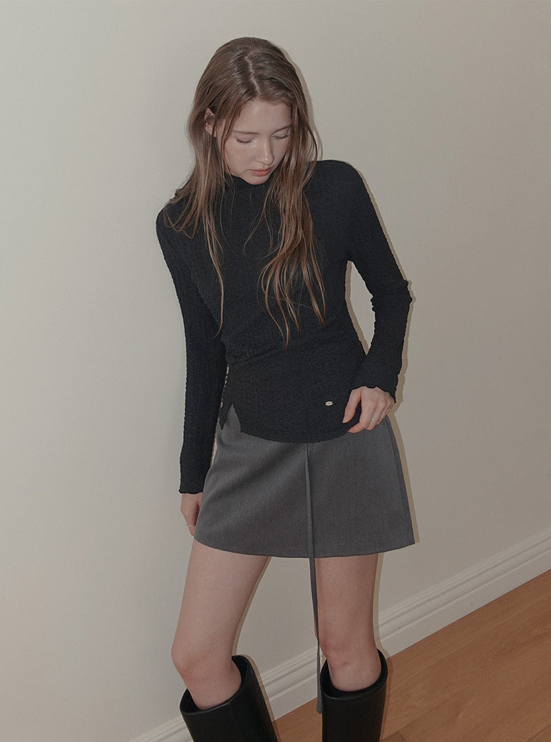 Elt basic belt mini skirt