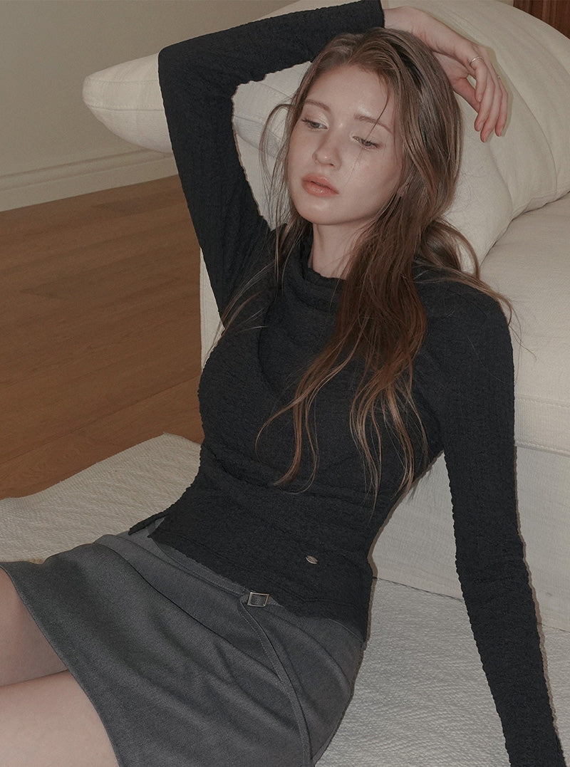 Elt basic belt mini skirt