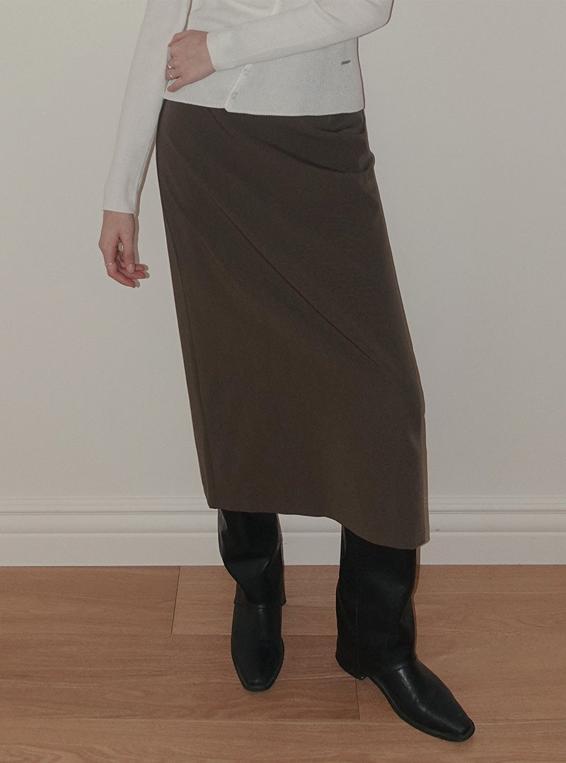 Eltin basic long skirt (belt set)