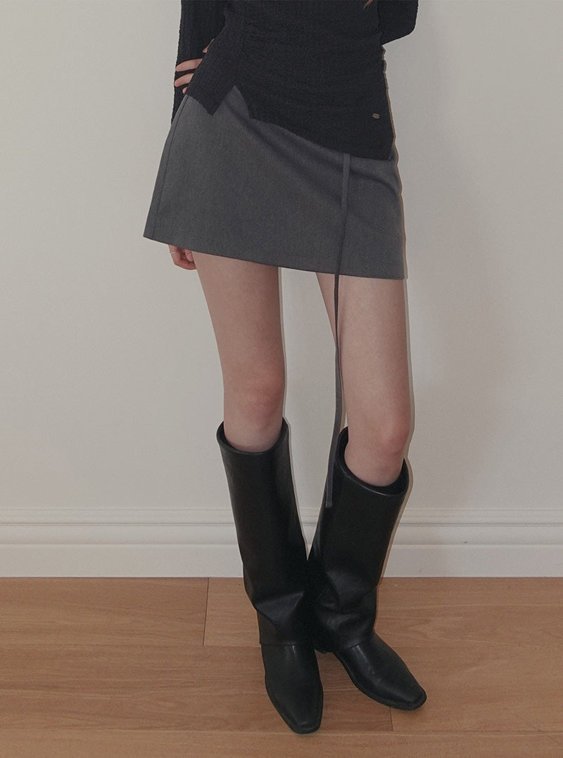 Elt basic belt mini skirt