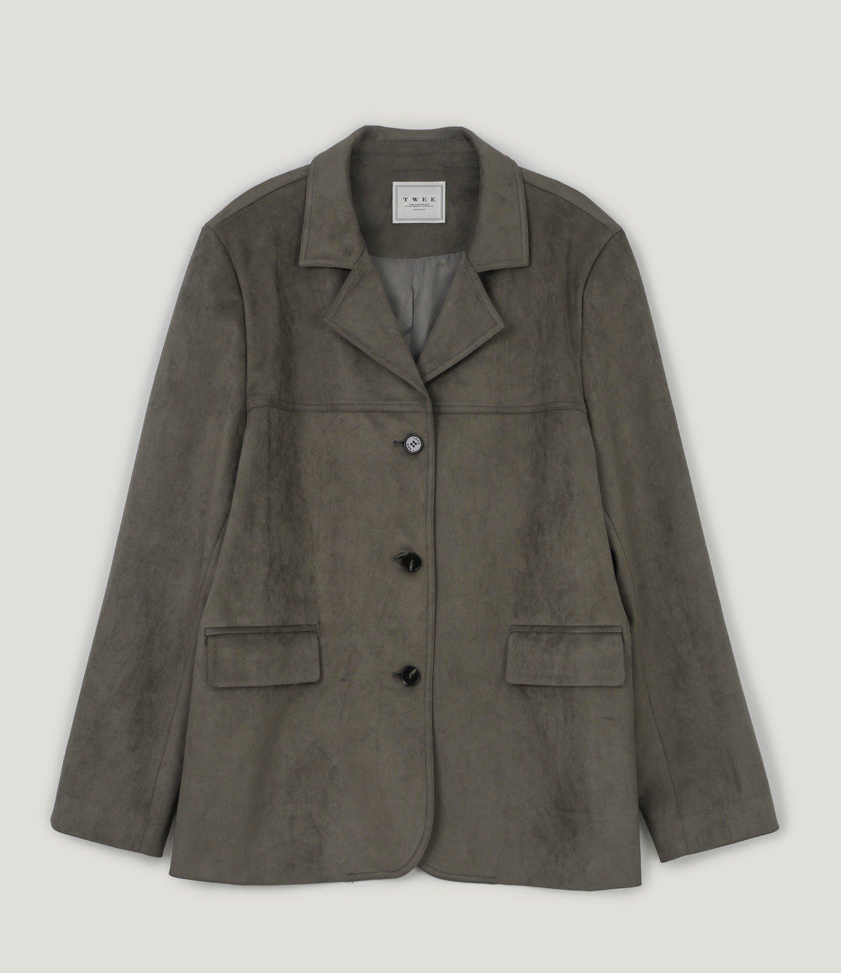 Dinz basic blazer jacket [suede/leather]