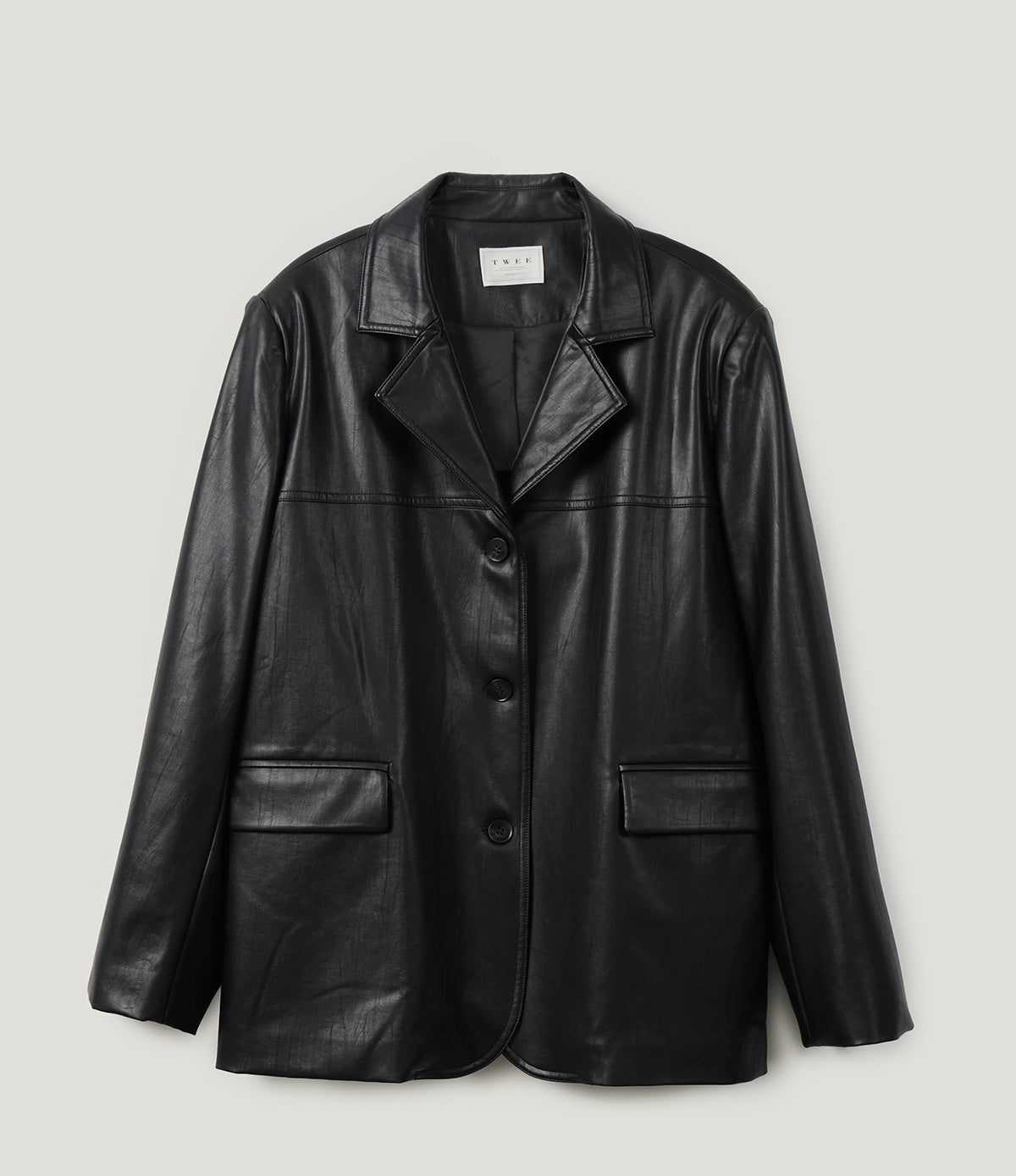 Dinz basic blazer jacket [suede/leather]