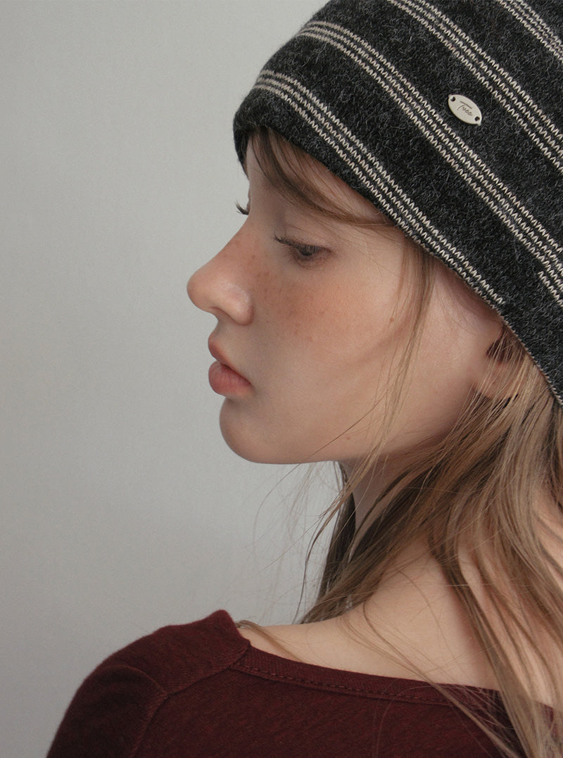 Chen stripe knit beanie | View 6