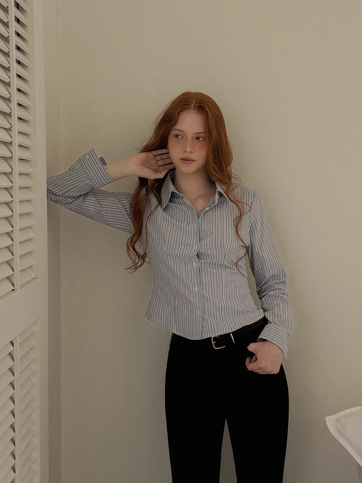 Ready Stripe Slim Fit Long Sleeve Shirt