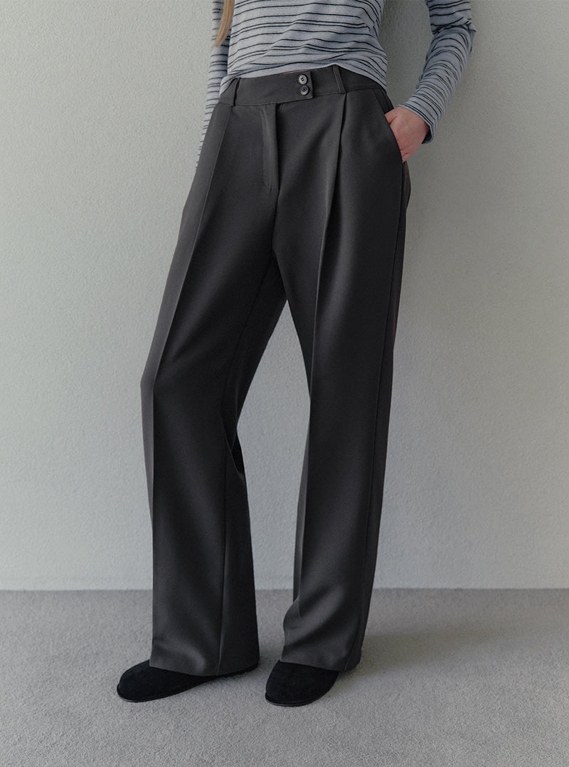 Biel two-button wide slacks | View 3