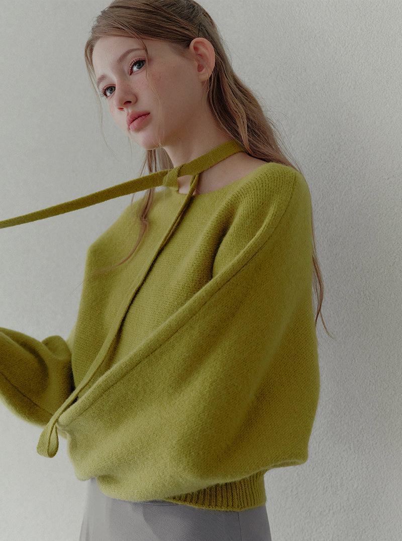 Hin one-off strap heavyweight long sleeve knit | View 5