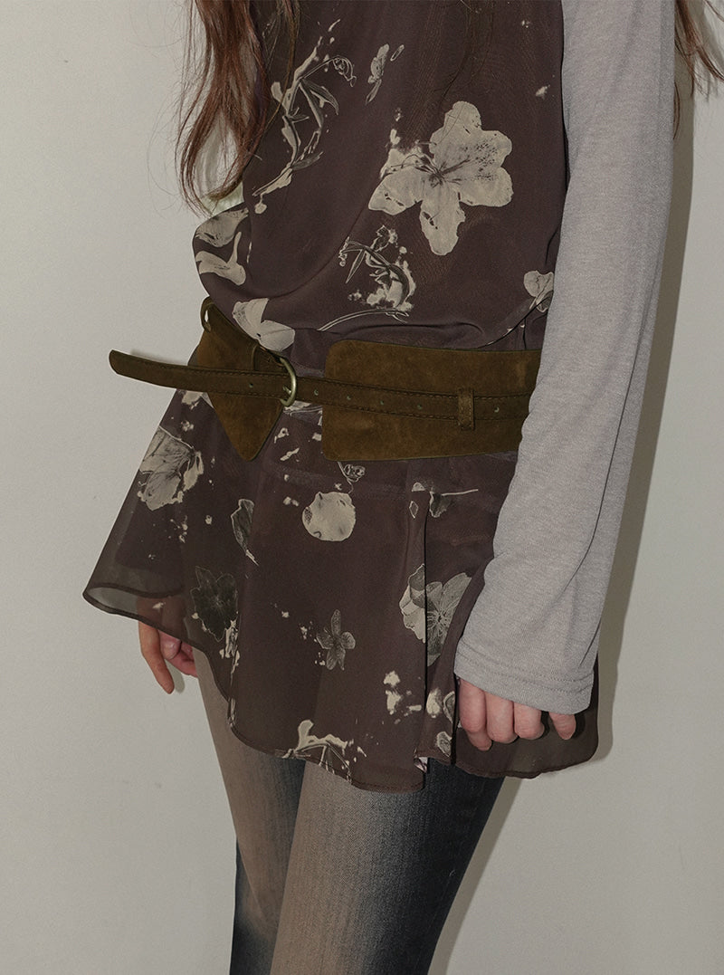 Kimon suede double belt | View 8