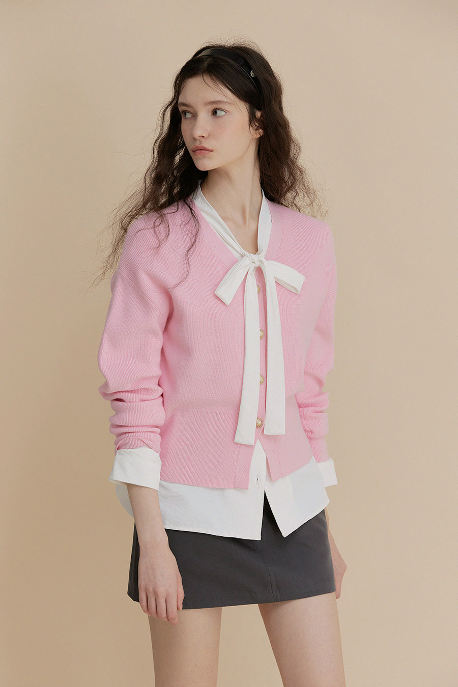 [TWEE] Cardigan Virtue Puff con scollo a V