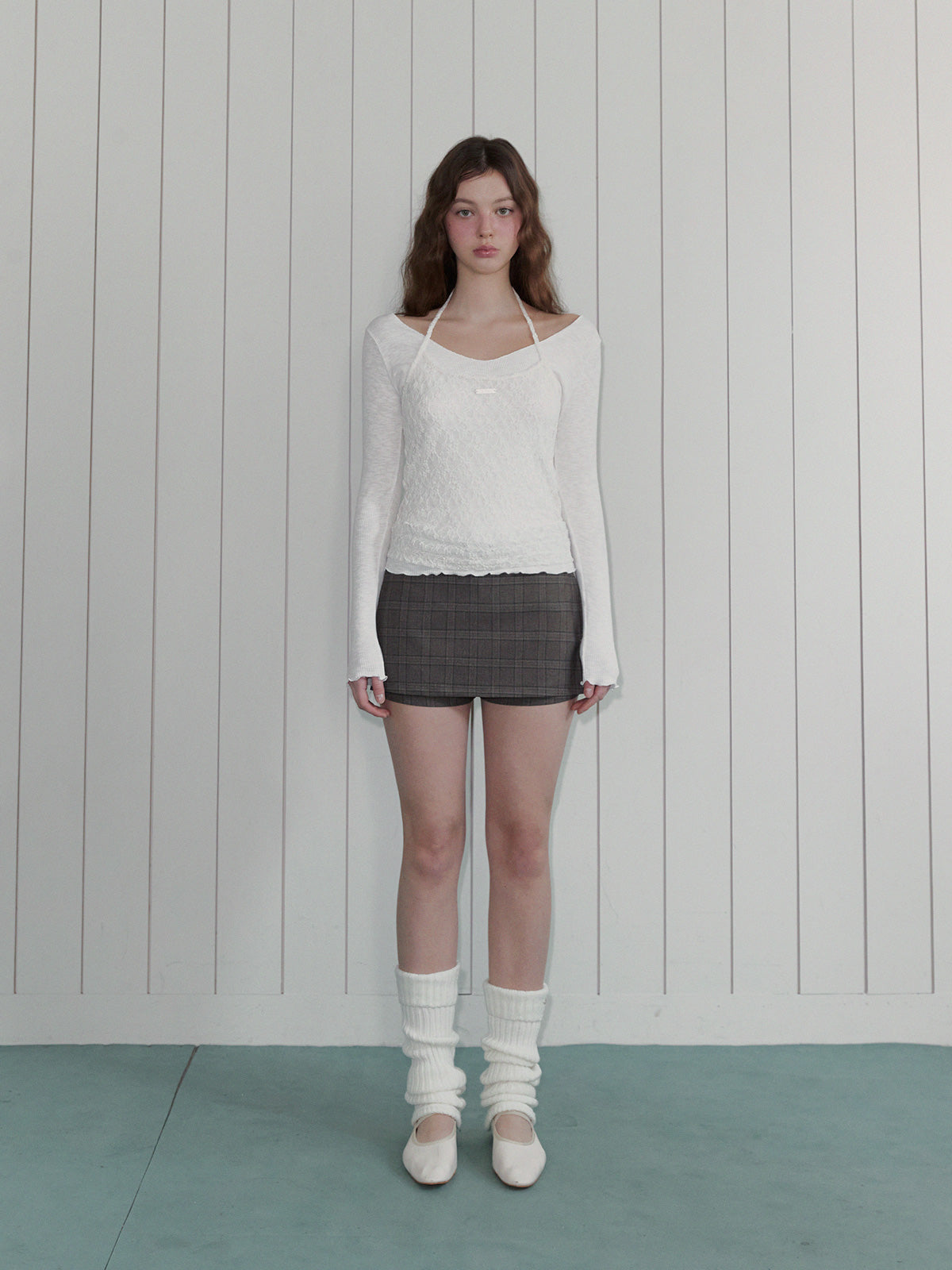 [TWEE] Kits Symbol Top halter in pizzo