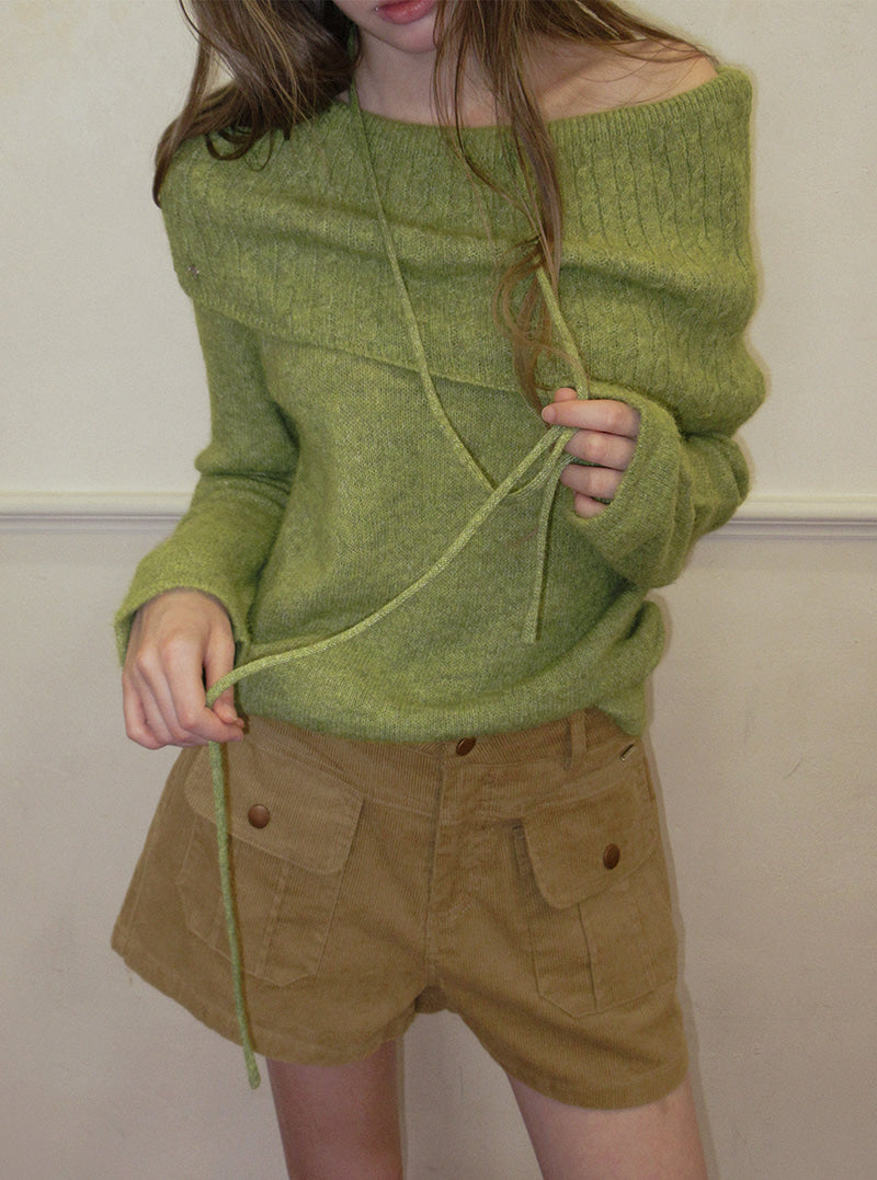 TWEE Nutt big pocket corduroy shorts | Product styling view 11