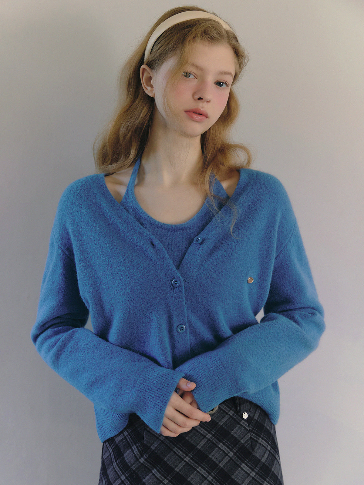 Diar Halter Layered Knit