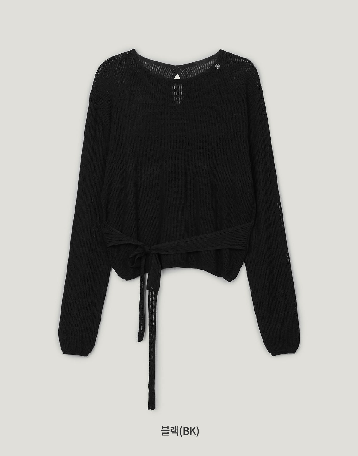 [TWEE:B] Tuna eyelet strap long-sleeve knit