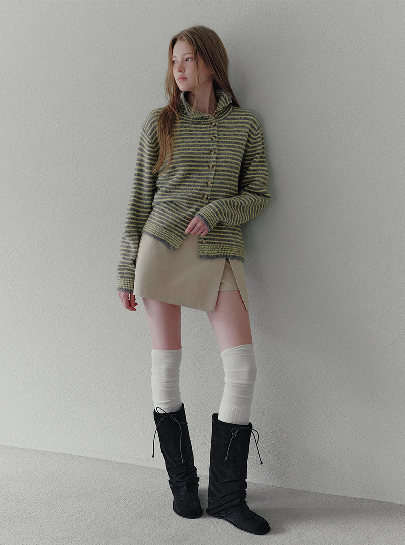 Aren side slit mini skirt | View 4